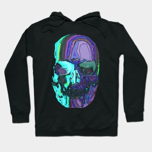 Colorful Skull Green Purple Hoodie